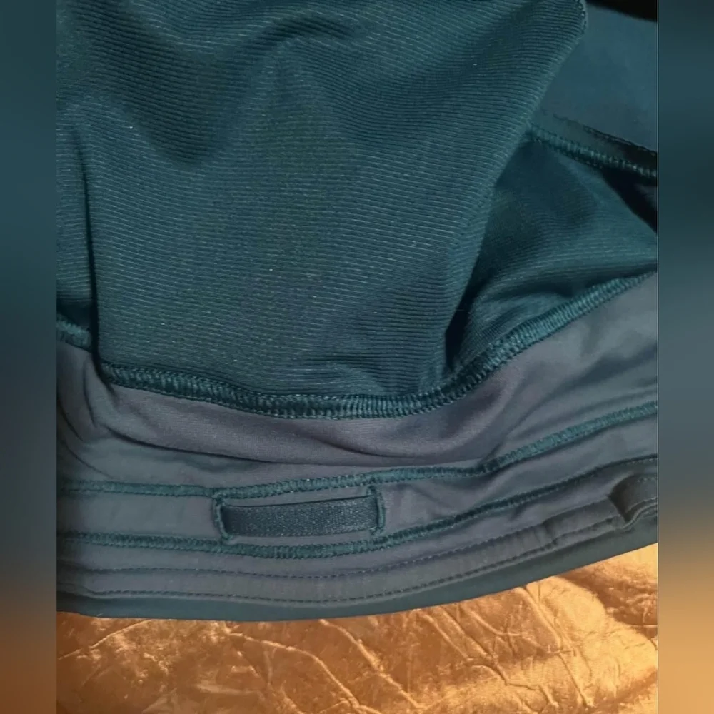 Lululemon Shorts Women's 12 Speed Up Running Athletic Sporty Green Blue
